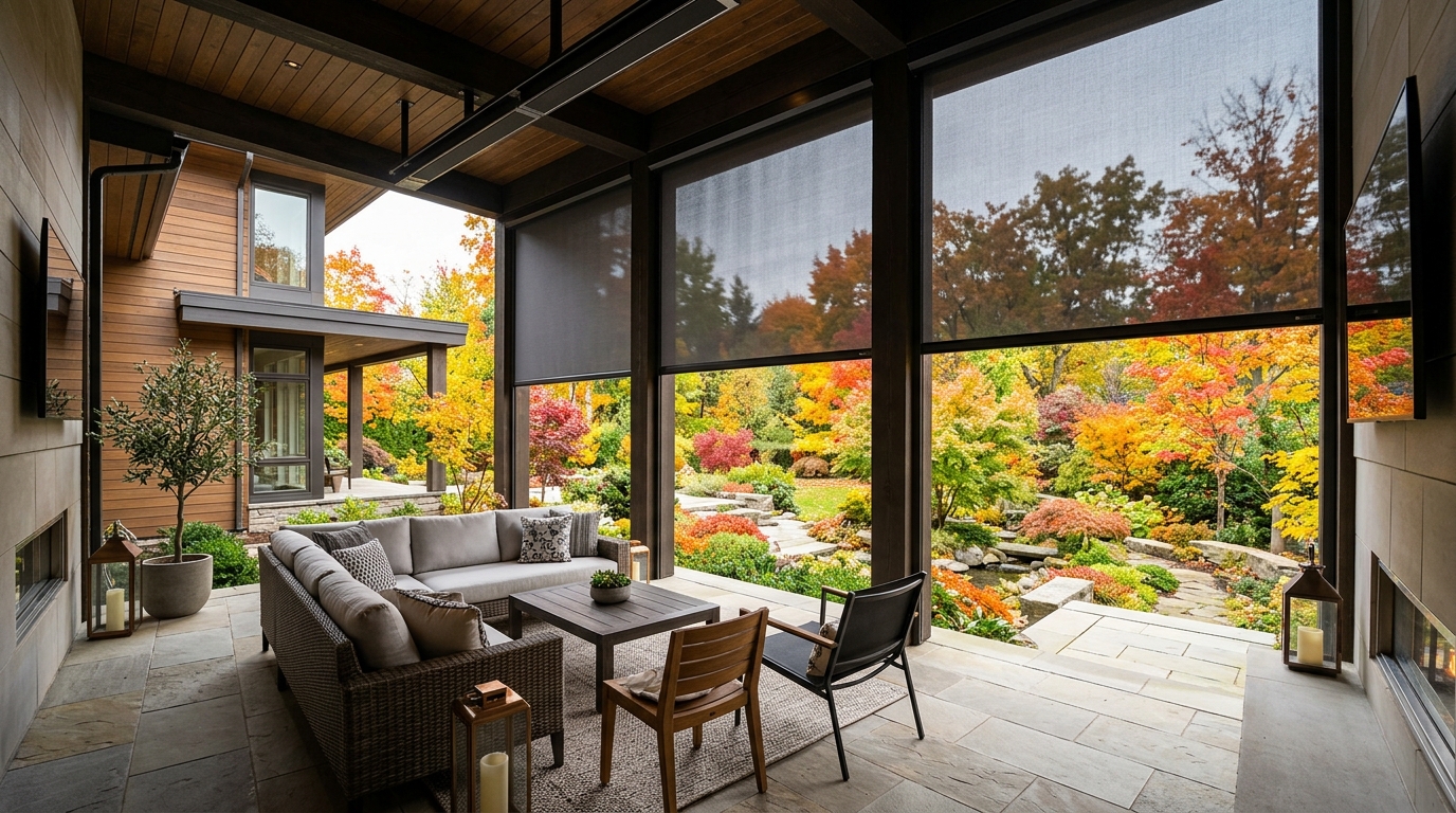 Outdoor Motorized Screens & Pergola Installation